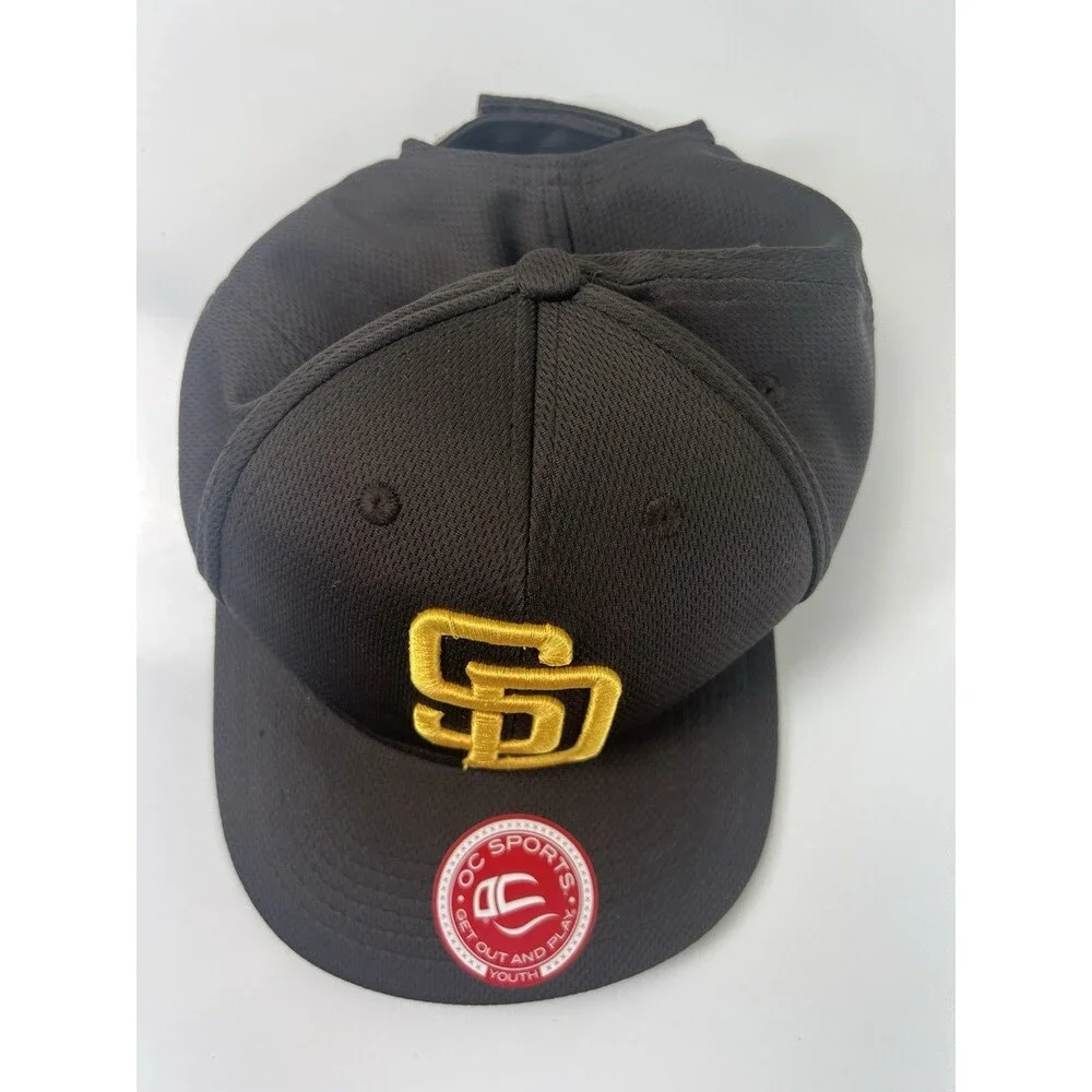 OC Sports San Diego Padres Brown Yellow MLB Cap One Size Adjustable Baseball